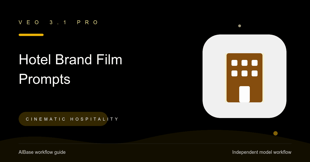Veo 3.1 Pro hotel brand film prompt guide cover