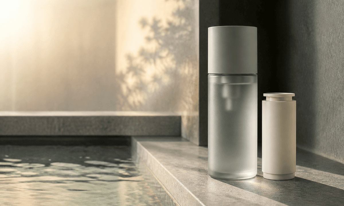 Refillable skincare packaging brand film prompt guide cover