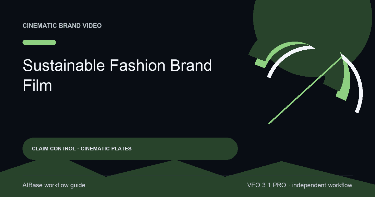 Veo 3.1 Pro sustainable fashion brand film prompt guide cover