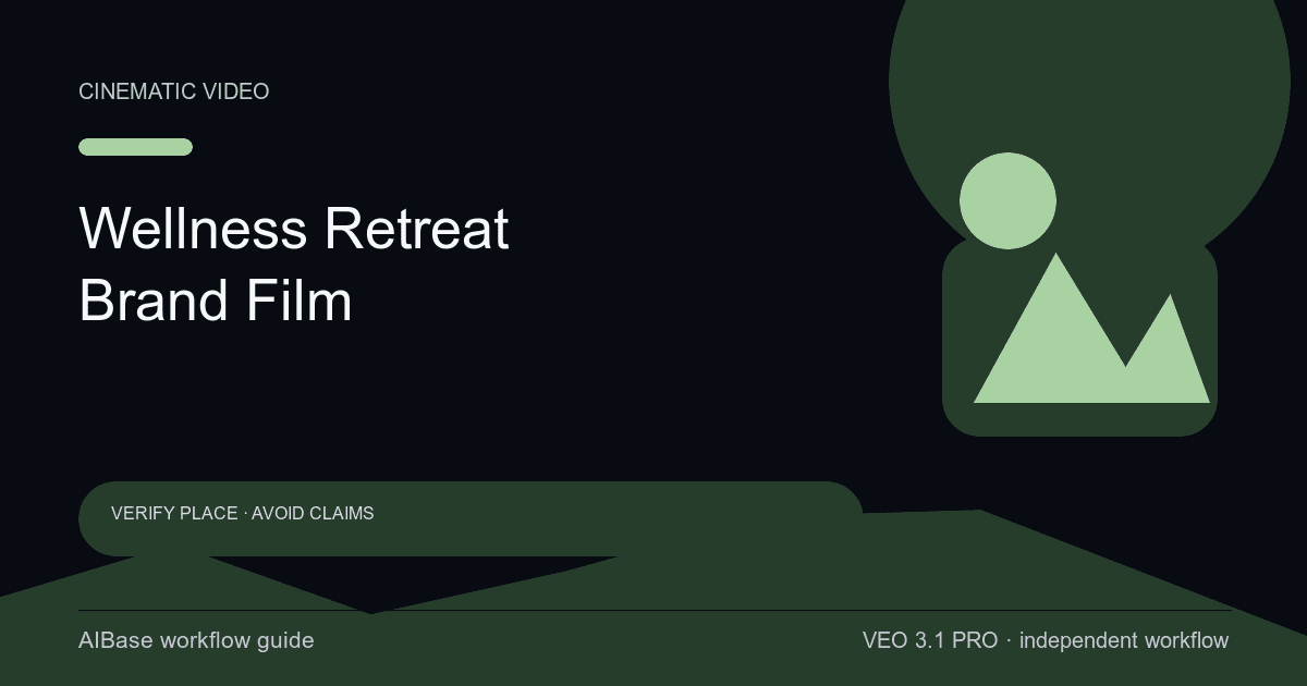 Veo 3.1 Pro wellness retreat brand film prompt guide cover