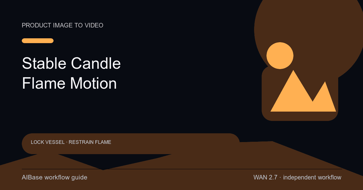 Wan 2.7 candle flame product video prompt guide cover