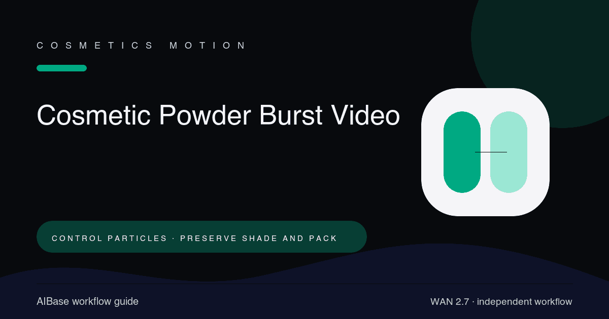 Wan 2.7 cosmetic powder burst product video prompt guide cover