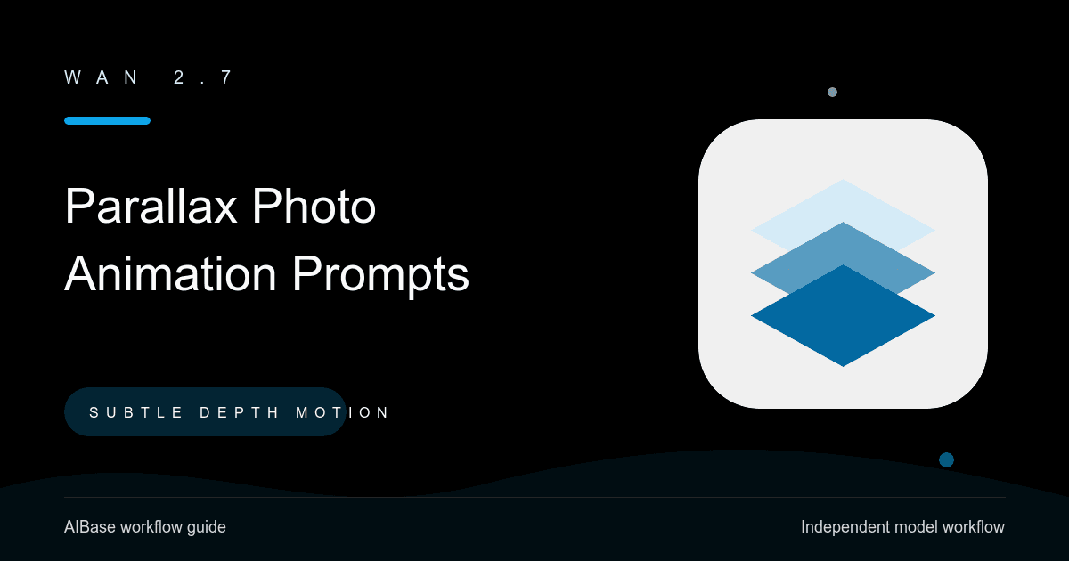 Wan 2.7 parallax photo animation prompt guide cover
