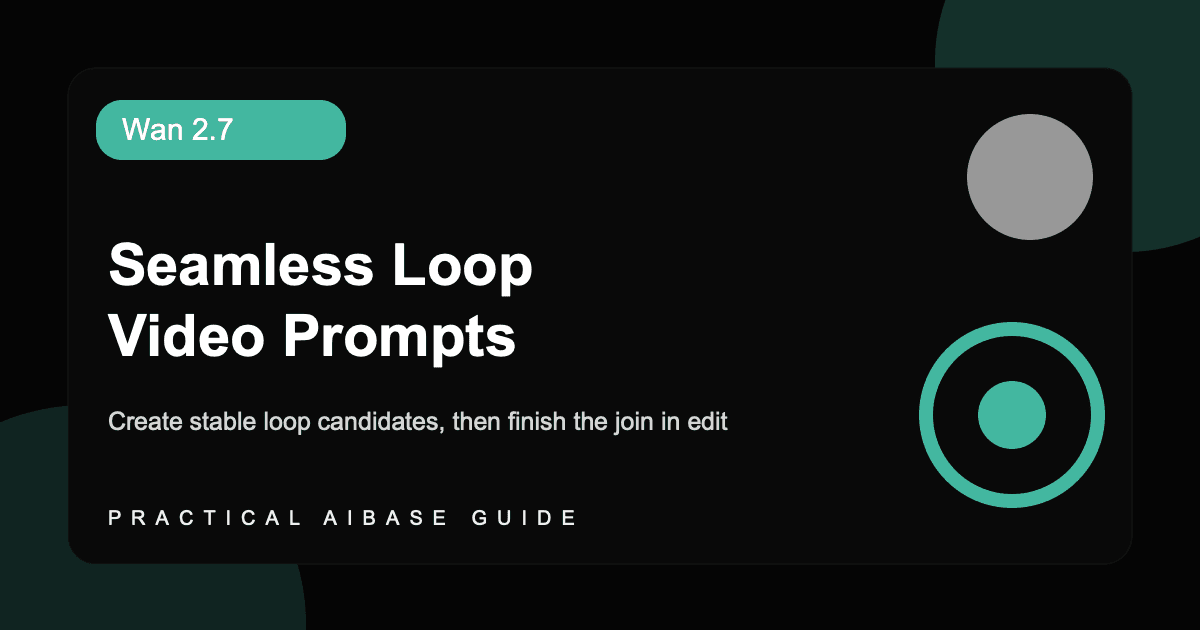 Wan 2.7 seamless loop video prompt guide cover