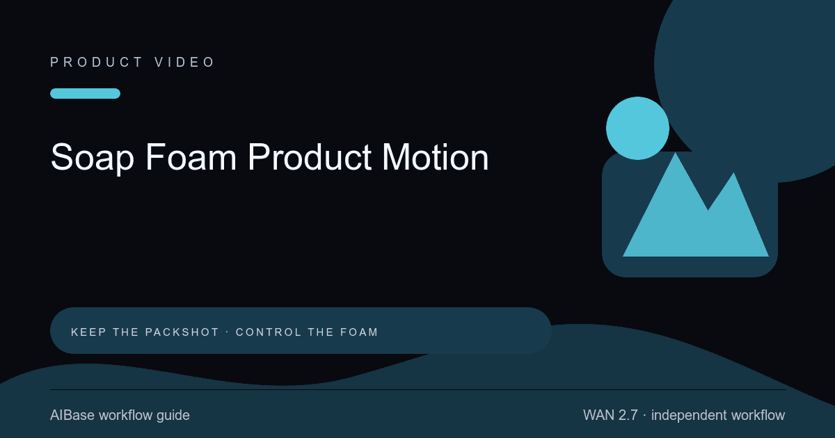 Wan 2.7 soap foam product video prompt guide cover