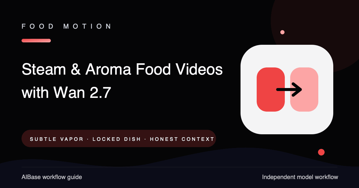 Wan 2.7 steam and aroma food video prompt guide cover