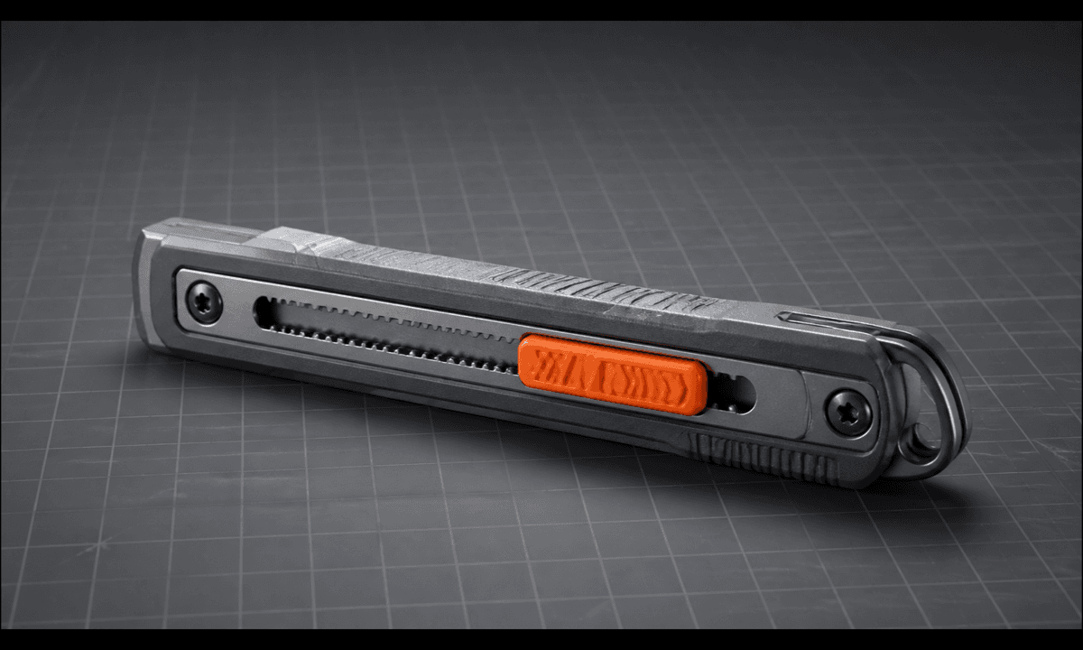 Utility knife blade slider product video prompt guide cover