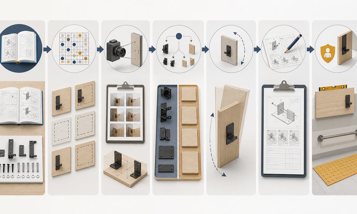 Freeze approved installation manual SKU site prerequisites tools hazards and verification build step state matrix capture exact references route cleanup state images layouts and motion assemble editable instructions test novice safety accessibility warranty and rollback workflow