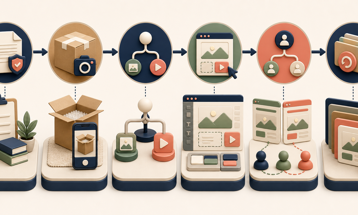 Freeze policy by market and order route text free layouts exact package state edits and bounded packing motion assemble editable deadlines fees labels refund exchange and support content test every customer path workflow
