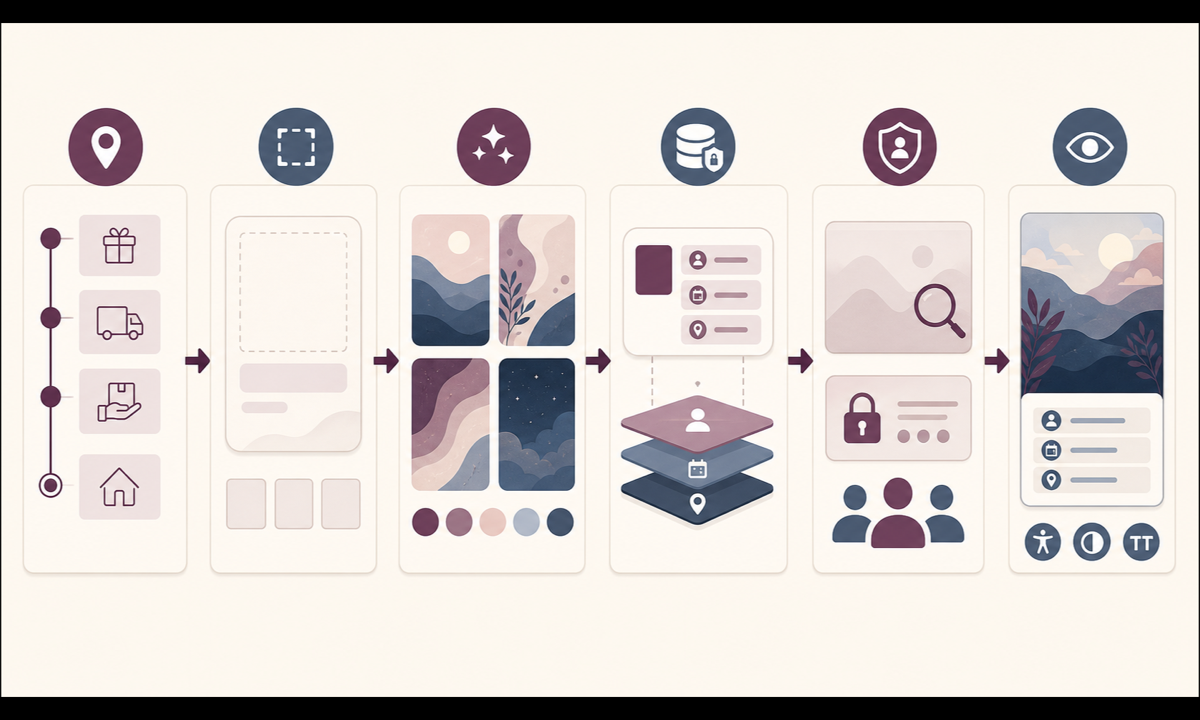 Map gift delivery states reserve live content zones generate text free backgrounds assemble trusted data test privacy errors and support workflow