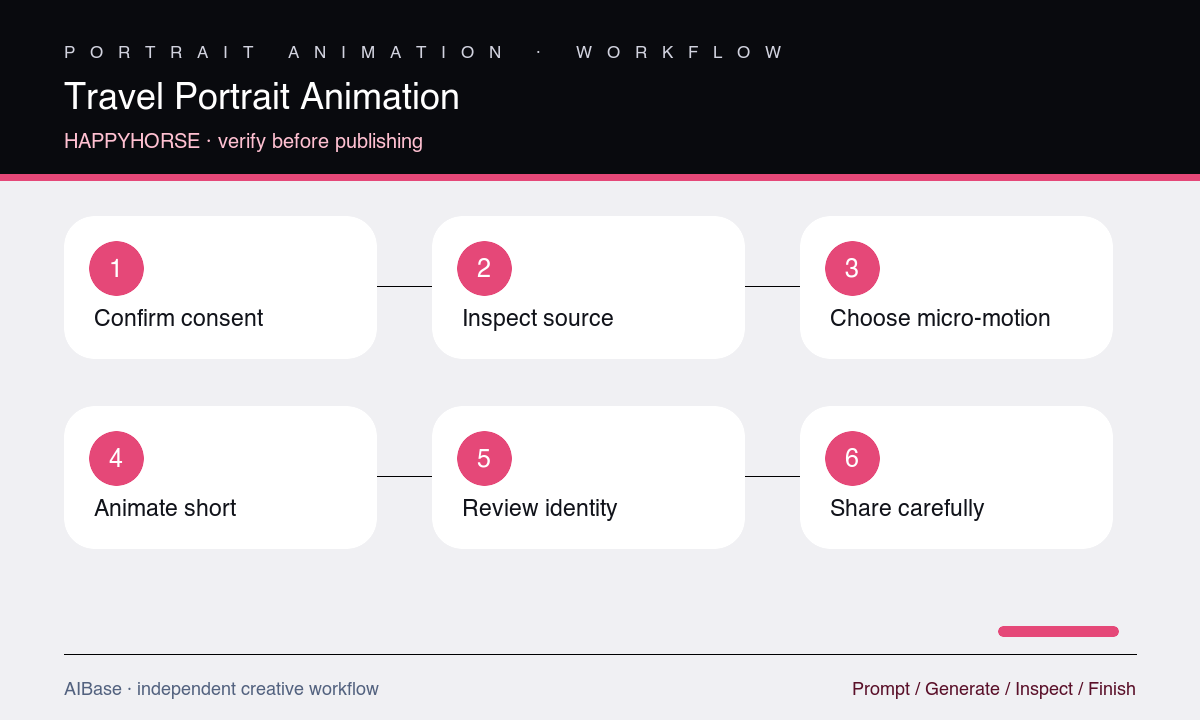 Confirm consent inspect portrait choose motion protect place generate review disclose travel portrait workflow