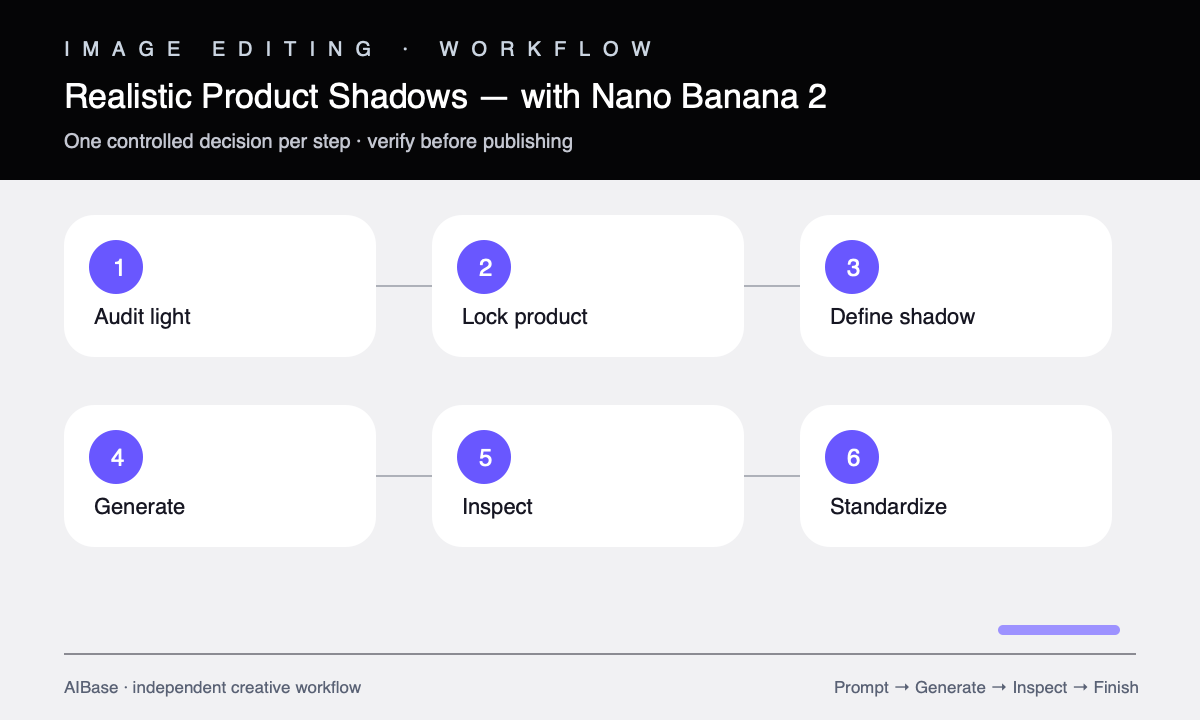 Audit light lock product define shadow generate inspect product shadow workflow