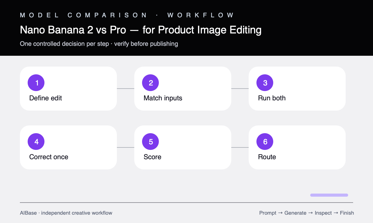 Define edit match inputs run corrections score route product editing workflow
