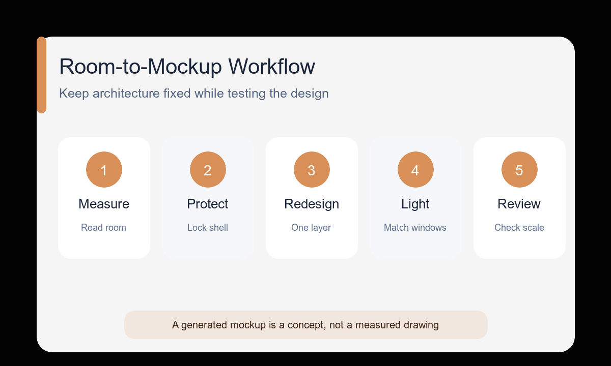 Measure protect redesign light review interior workflow
