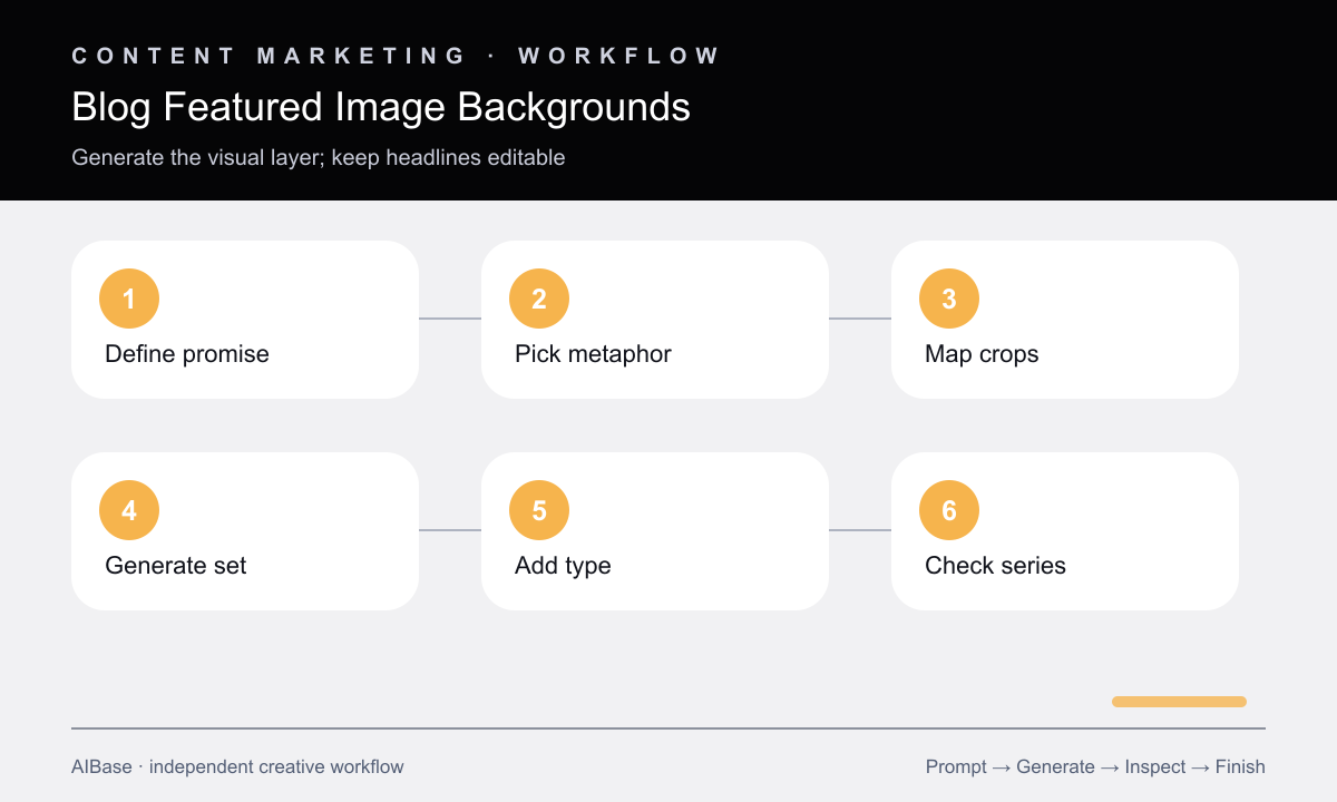 Define article extract metaphor map crops generate background add type check series blog image workflow