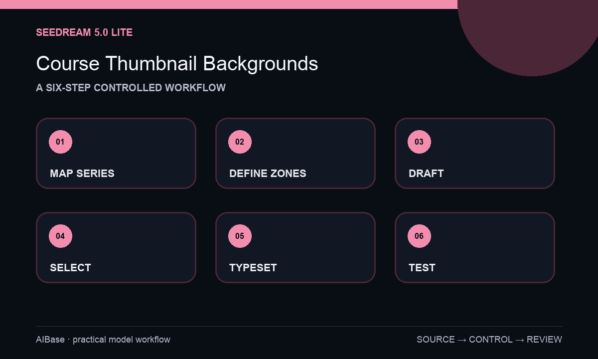 Map series define zones draft select typeset test export course thumbnail workflow