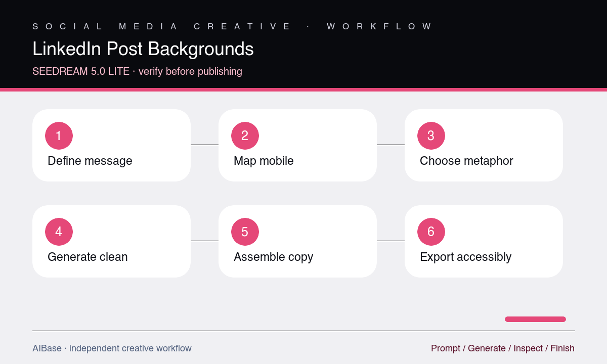 Define message map mobile zone generate assemble review export LinkedIn background workflow