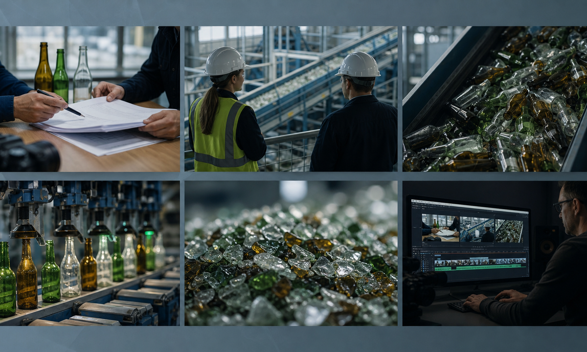 Verify claims and facility rights document intake sorting cullet and output storyboard only sourced stages review safety environment and disclosure workflow