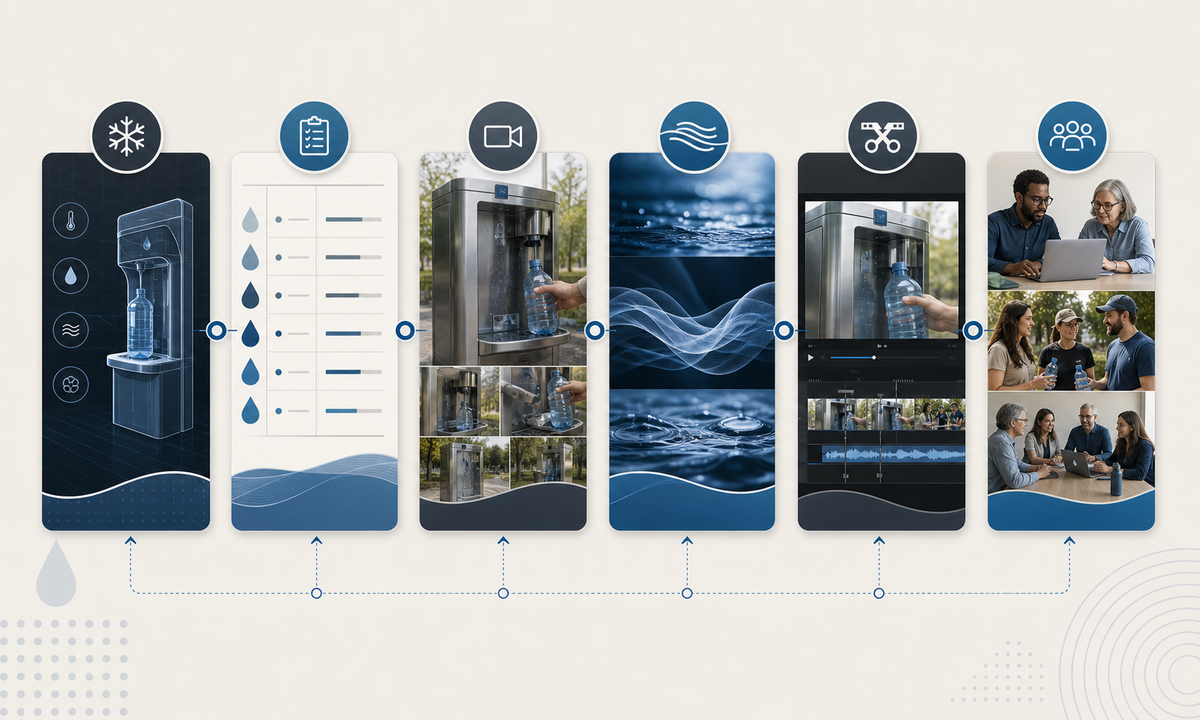 Freeze station locations operation water source treatment testing access price maintenance service and impact evidence capture authentic footage generate labeled abstract transitions assemble claims citations accessibility and approval workflow